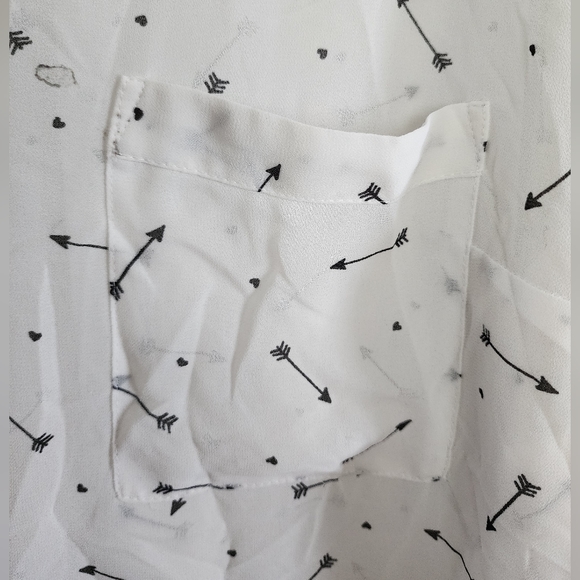 Torrid Sheer Button Down Shirt - Picture 2 of 4